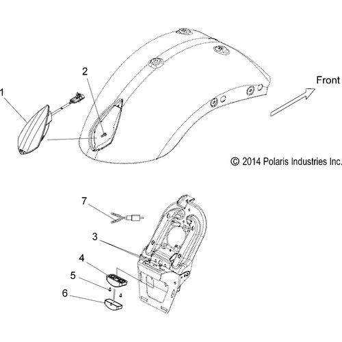 Electrical, Taillight And License Plate Light - 2016 Victory Jackpot Intl Schematic 931 OEM Schematic