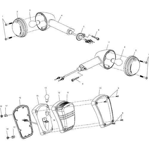 Electrical, Taillight And Turn Signal - 2000 Victory Standard Cruiser - V00Cb15Le Schematic 8397 OEM Schematic