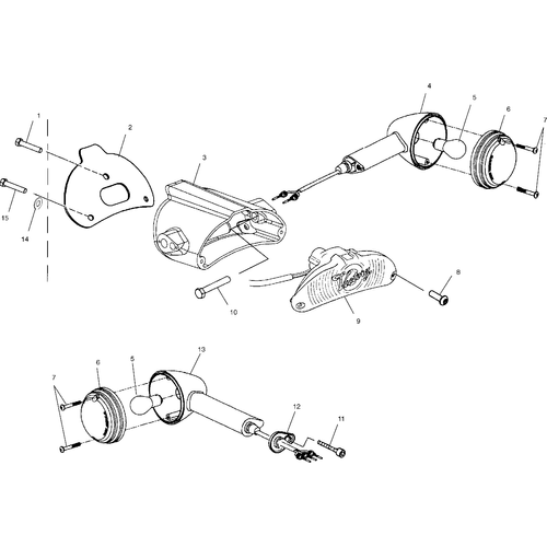 Electrical, Taillight And Turn Signal - 2001 Victory Sportcruiser - V01Cs15Ce Schematic 6915 OEM Schematic