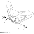 Electrical, Turn Signal, Front - 2012 Victory Cross Country All Options - V12Tw36/Dw36/Kw36