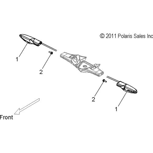 Electrical, Turn Signal, Front - 2013 Victory Cross Roads Classic/Hard-Ball All Options - V13Bw36/Ew36 Schematic 2609 OEM Schematic