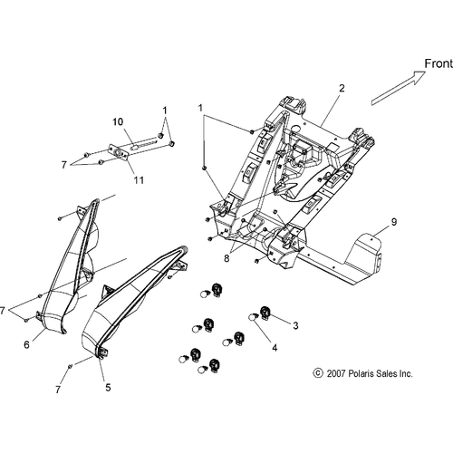 Electrical, Turn Signal, Rear And Taillight - 2009 Victory Vision Street/Ness/Touring/10Th Ann. - V09Sb36/Sc36/Sd36/Sz36 Schematic 4508 OEM Schematic
