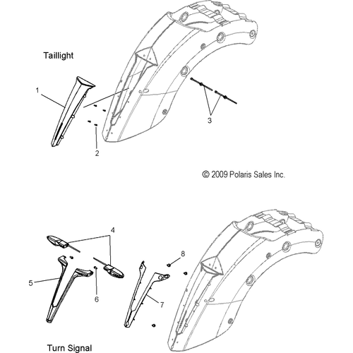 Electrical, Turn Signal, Rear And Taillight - 2016 Victory Cross Country/Touring All Options Schematic 660 OEM Schematic