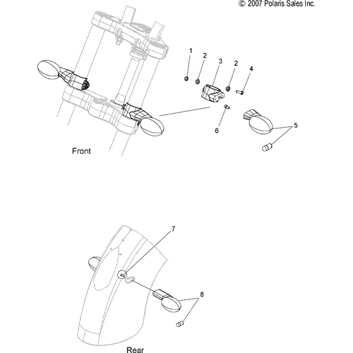 Electrical, Turn Signals - 2008 Victory Kingpin/Kingpin 8 Ball/Kingpin Tour All Options - V08Cb26/Cd26/Pb26 Schematic 4686 OEM Schematic