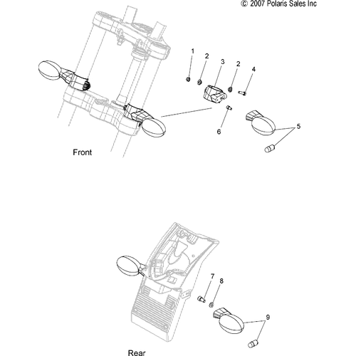 Electrical, Turn Signals - 2008 Victory Vegas/Vegas 8 Ball/Vegas Low All Options - V08Ab26/Gb26/Lb26 Schematic 4744 OEM Schematic
