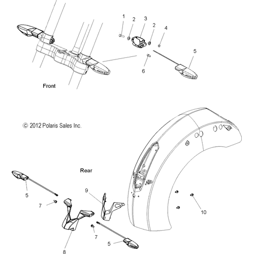 Electrical, Turn Signals - 2015 Victory Boardwalk- V15Rw36Ee Schematic 1243 OEM Schematic