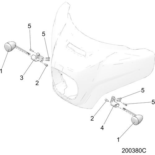 Electrical, Turn Signals, Front All Options - 2019 Indian Chieftain/Chieftain Limited Schematic-25834 OEM Schematic