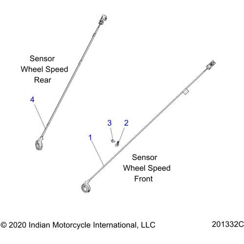 Electrical, Wheel Speed Sensors All Options - 2022 Indian Chief Bobber 111 Schematic-21811 OEM Schematic