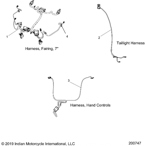 Electrical, Wire Harness All Options - 2020 Indian Chieftain Standard Titanium Smoke Schematic-24582 OEM Schematic