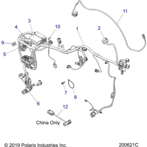 N/A OEM Schematic Electrical, Wire Harness All Options - 2020 Indian Scout 1200/Anniversary Schematic-24154