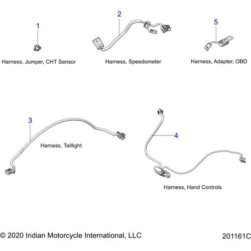 Electrical, Wire Harness All Options - 2021 Indian Chief Vintage Premium 116 Schematic-23323 OEM Schematic