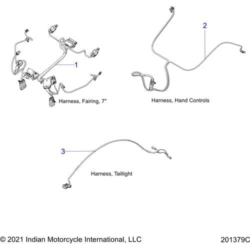 Electrical, Wire Harness All Options - 2022 Indian Chieftain Standard 111 Schematic-21358 OEM Schematic