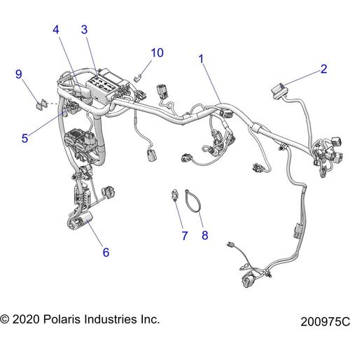 N/A OEM Schematic Electrical, Wire Harness All Options - 2022 Indian Scout Rogue Sixty Schematic-20441