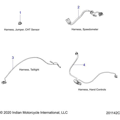 Electrical, Wire Harness N21tvdca All Options - 2021 Indian Chief Vintage Dark Horse 111 Schematic-23539 OEM Schematic