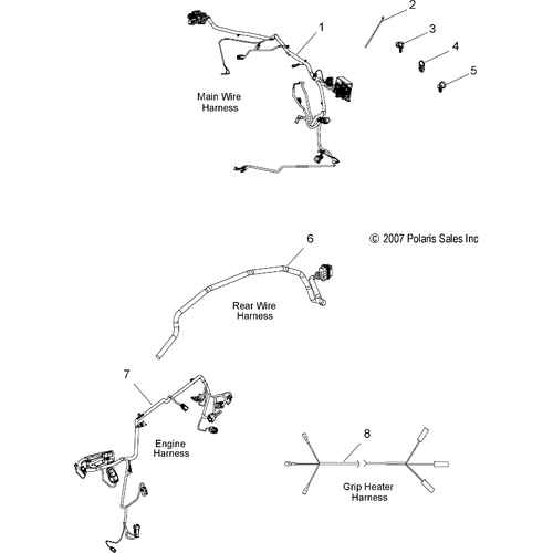 Electrical, Wire Harnesses - 2008 Victory Hammer All Options - V08Hb26/Hs26 Schematic 4569 OEM Schematic