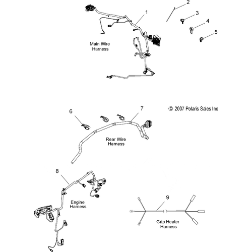 Electrical, Wire Harnesses - 2009 Victory Vegas/Vegas 8 Ball/Vegas Low All Options - V09Ab26/Gb26/Lb26 Schematic 4437 OEM Schematic