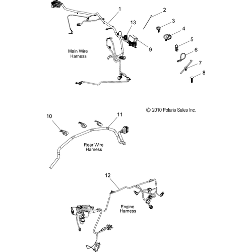 Electrical, Wire Harnesses - 2013 Victory Jackpot All Options - V13Xb36 Schematic 2778 OEM Schematic
