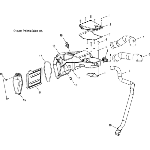 Engine, Air Box - 2006 Victory Victory Hammer All Options - V06Hb26 Schematic 5217 OEM Schematic