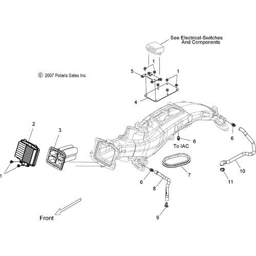 Engine, Air Intake - 2008 Victory Vision All Options - V08Sb36/Sd36 Schematic 4815 OEM Schematic