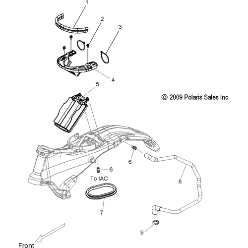 Engine, Air Intake - 2010 Victory Cross Country/Cross Roads All Options - V10Db36Da/Eb36Da Schematic 3897 OEM Schematic