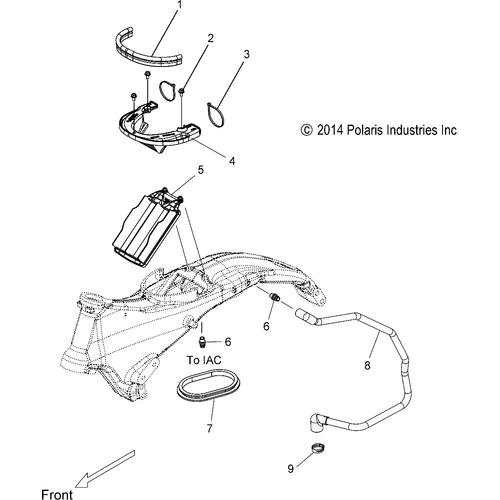 Engine, Air Intake - 2015 Victory Cross Country 8 Ball All Options - V15Da36 Schematic 1312 OEM Schematic