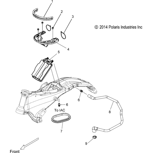 Engine, Air Intake - 2015 Victory Magnum/Magnum X-1 All Options - V15Uw/Yw/Zw36 Schematic 1677 OEM Schematic