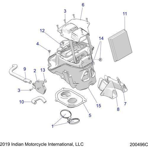 Engine, Air Intake - 2022 Indian Ftr 1200 Carbon Schematic-21198 OEM Schematic