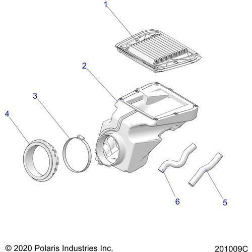 Engine, Air Intake All Options - 2022 Indian Scout Rogue Schematic-20502 OEM Schematic