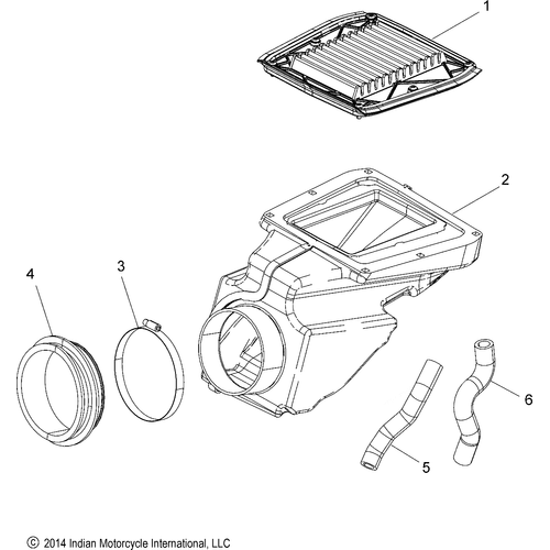 Engine, Air Intake N17msa00/Msb00 All Options - 2017 Indian Scout 1200 Schematic-27184 OEM Schematic