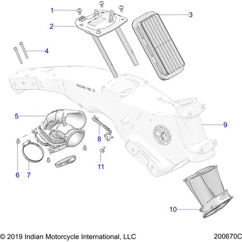 Engine, Air Intake System All Options - 2021 Indian Challenger Dark Horse Schematic-23795 OEM Schematic