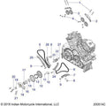 Engine, Cam Chains And Sprockets - 2022 Indian Ftr 1200 Carbon