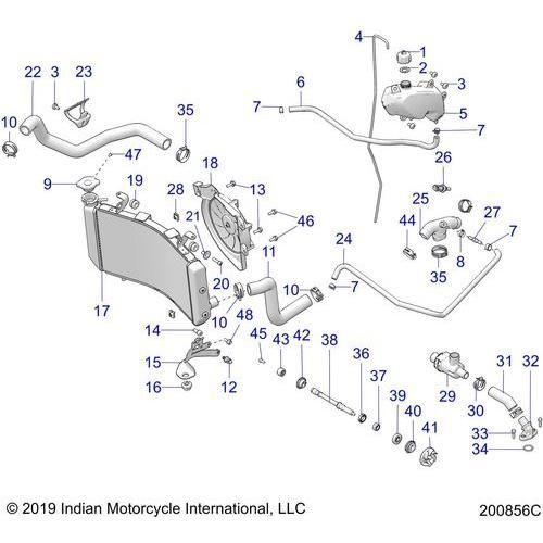 Engine, Case Asm - 2019 Indian Ftr 1200 Rally Le Schematic-25715 OEM Schematic