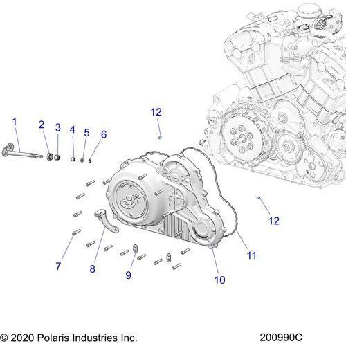 Engine, Cover Asm., Primary Drive All Options - 2022 Indian Scout Bobber Sixty Schematic-20627 OEM Schematic
