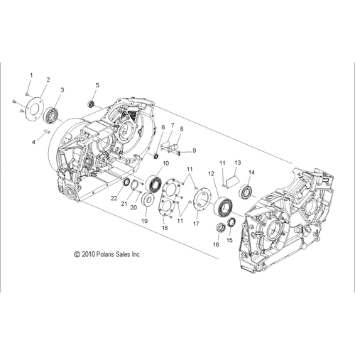 Off Road Express OEM Schematic Engine, Crankcase Bearings - 2011 Victory Hammer All Options - V11Ha36/Hb36/Hs36 Schematic 3585