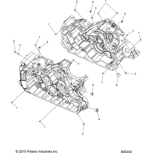 Engine, Crankcase, Plugs/Dowels - 2017 Victory Octane All Options Schematic 401 OEM Schematic