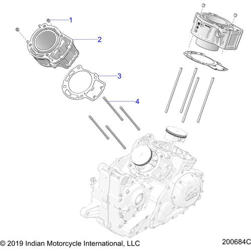 Engine, Cylinder All Options - 2021 Indian Challenger Standard Schematic-23658 OEM Schematic