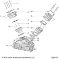 Engine, Cylinder And Cylinder Head Mntg - 2020 Indian Ftr 1200 Rally