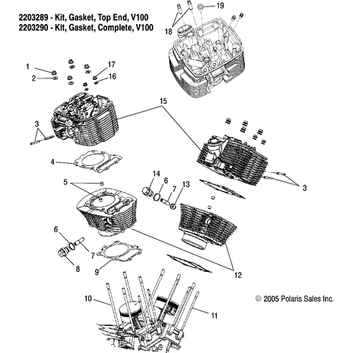 Engine, Cylinder And Head - 2006 Victory Victory Vegas 8 Ball/Vegas All Options - V06Ab26Ca Schematic 5272 OEM Schematic