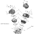 Engine, Cylinder And Head - 2012 Victory Highball - V12Wb36Na