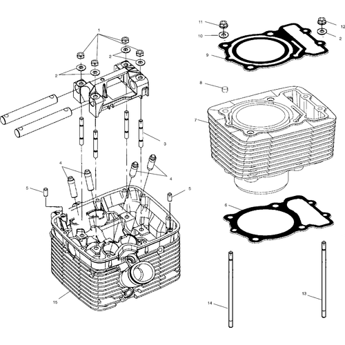 Engine, Cylinder & Head - 1999 Victory Standard Cruiser - V99Cb15Da Schematic 8611 OEM Schematic