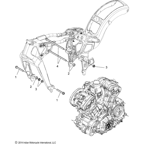 Engine, Mounting - 2015 Indian Scout Schematic-28084 OEM Schematic