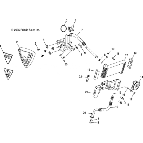 Engine, Oil Cooling - 2006 Victory Vegas Jackpot All Options - V06Xb26 Schematic 5176 OEM Schematic