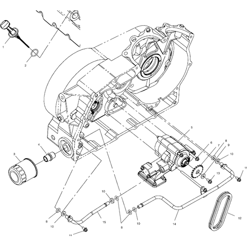 Engine, Oil Pump Mounting - 2001 Victory Standard Cruiser - V01Cb15Lc Schematic 7292 OEM Schematic