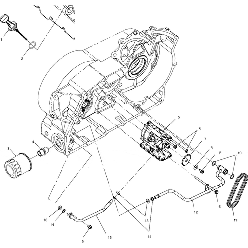 Engine, Oil Pump Mounting - 2002 Victory Standard Cruiser All Options - V02Cb16 Schematic 5939 OEM Schematic