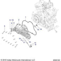 Engine, Primary And Clutch Cover - 2022 Indian Ftr 1200 Carbon