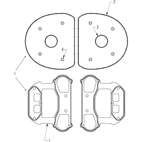 Engine, Rocker Cover Gasket Kit All Options - 2013 Indian Chief Classic/Dark Horse/Vintage Schematic-28380 OEM Schematic