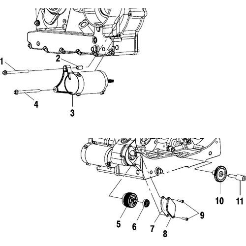 Engine, Starter Motor - 1999 Victory Standard Cruiser - V99Cb15Laz Schematic 8658 OEM Schematic