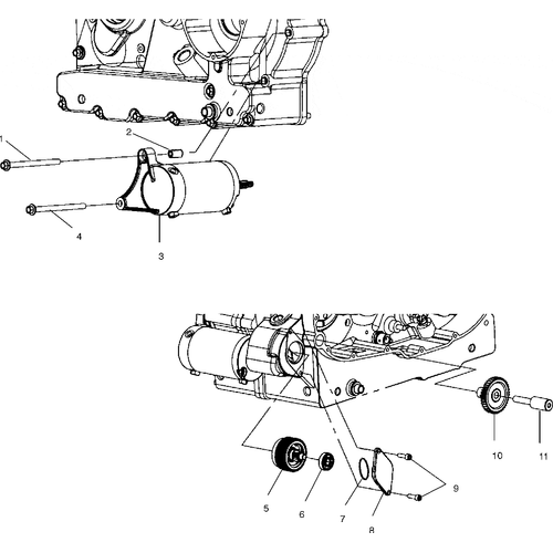 Engine, Starter Motor - 2001 Victory Sportcruiser - V01Cs15Uf Schematic 7008 OEM Schematic