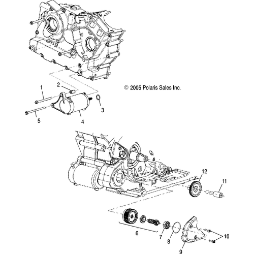 Engine, Starter Motor - 2006 Victory Vegas Jackpot All Options - V06Xb26 Schematic 5179 OEM Schematic