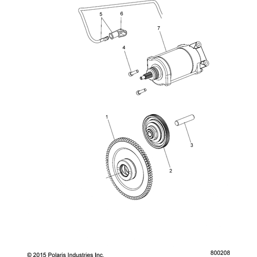 Engine, Starter Motor - 2017 Victory Octane All Options Schematic 408 OEM Schematic
